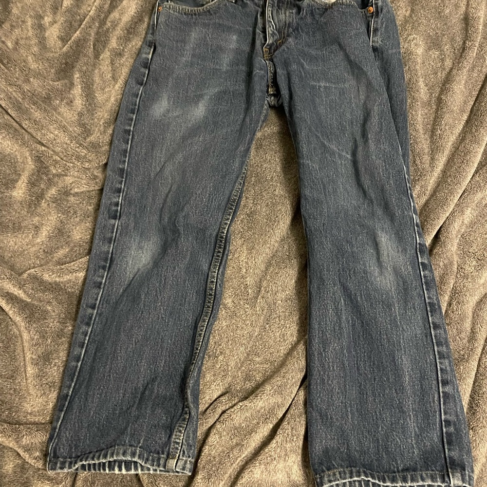 Levi's Men's Dark Blue Straight Jeans